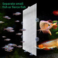 2 Pack Fish Tank Divider, Plastic Grid Cuttable Grid Plate Fish Separator with 12 Suction Cups DIY Designed Clear Easy t