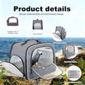 Bird Transport Carrier for Large Bird with Perch Stand Tray and Grate