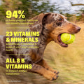 Wuffes Dog Vitamins, 23-in-1 Daily Multivitamin Soft Chews. All 8 B Vitamins, Omega-3, Zinc, Iron & Biotin. Supports Energy, Skin & Coat, Heart & Immune Health.