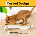 Cat Scratcher, Durable Scratch Pad, Corrugated Cardboard Scratching Board for Indoor Cats, Heavy Duty, Double-Sided Usability, Recyclable, with Catnip, Medium, 1 Pack