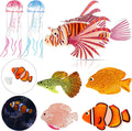 Weewooday 7 Pcs Artificial Fish Glowing Effect,Modern Color
