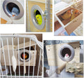 JSLZF Parakeet Nesting Box, Bird Nest Box with Perch for Parrot