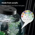 biOrb Classic 15 Acrylic 4-Gallon Aquarium with White LED Lights Modern Compact Tank for Tabletop or Desktop Display, Bl