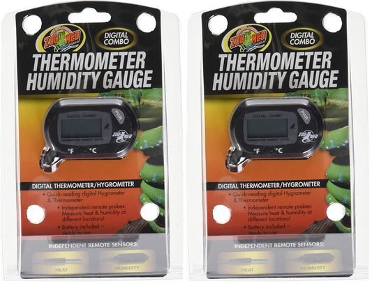 Zoo Med Labs Digital Thermometer Humidity Gauge, Single (TH-31) (Pack of 2)
