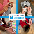 Calm & Cozy® Cat Swaddle Wrap for Anxiety & Handling (Lavender, Med)