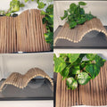 Reptile Hide Bearded Dragon Tank Accessories Large Climbing Wooden Bridge Hideout Tortoise Basking Platform Ramp Decor f