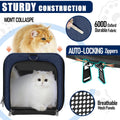 GAPZER Dog Carrier Soft/Cat Crates Large Cat 20 to 25 pounds/Softsided Pet Car Travel Carry Bag 15 Pound Puppy/Top Open Transport Kennel Navy