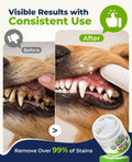 Dog Dental Wipes for Teeth Cleaning, Finger Toothbrush Wipes for Dogs Cats,Dog Teeth Cleaning Wipes Reduce Bad Breath & 