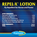 Farnam Repel-X Lotion Fly Repellent for Horses and Ponies, 8 Ounce Lotion