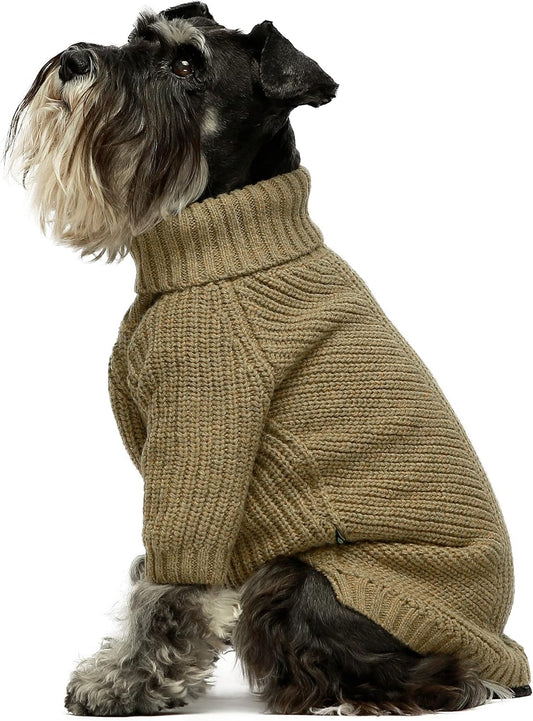 Fitwarm Thermal Knitted Dog Sweater Doggy Winter Coat Pet Clothes Doggie Turtleneck Jacket Puppy Outfits Cat Sweatsuit
