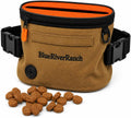 Dog Treat Pouch, Auto-Close One-Hand Access Training Treat Bag with Adjustable Waist Belt, Hands-Free Reward Pouch for D