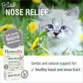 HomeoPet Feline Nose Relief, Safe and Natural Nasal and Sinus Supplement for Cats, 15 Milliliters