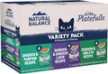 Natural Balance Original Ultra Platefulls, Variety Pack, 3 oz, 12 Pack