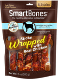 SmartBones Chicken-Wrapped Sticks, Treat Your Dog to a Rawhide-Free Chew Made with Real Chicken and Vegetables