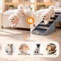 Wood Foldable Ottoman Dog Stairs, for High Beds & Large Dogs