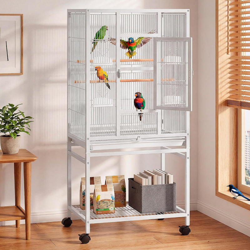 YITAHOME 53.9 inches Metal Bird Cage for Parakeets