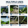 27.7IN Long Turkey Baster for Aquarium, 50ml Fish Tank Siphon Water Changer