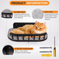 Cat Wall Shelves, Modern Cat Wall Furniture for Indoor Cats - Black