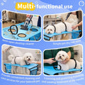 Foldable Dog Grooming Hammock with Stand for Small Dogs & Cats - 30 lbs