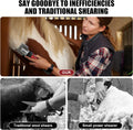 Horse Clippers,600W Professional Electric Horse Grooming Kit, Shaving Equine Clippers for Horses Goat Cattle Large Thick