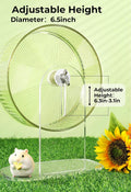 Super-Silent Hamster Exercise Wheel: Silent Spin Toys Hamster Running Wheels with Height Adjustable Stand for Hamsters G
