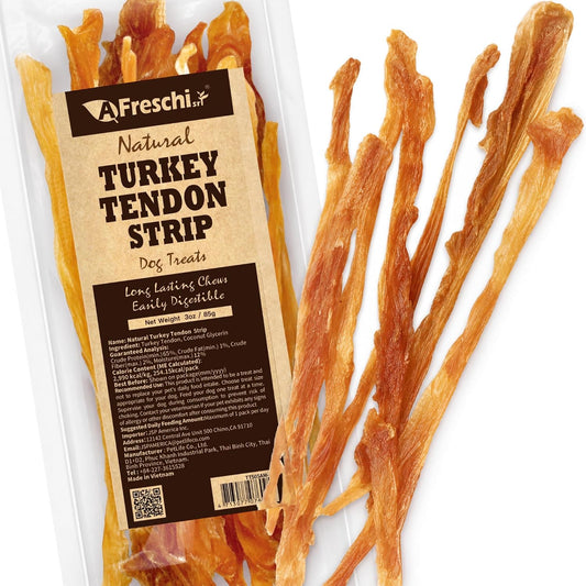 A Freschi srl® All-Natural Turkey Tendon for Dogs, Strips, 3 oz