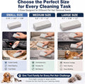 Abbylike 6 Pcs Pet Hair Remover Pumice Stone Reusable Portable Dog Cat Hair Removal Tool Scraper for Carpet,Couch, Bedding, Car Upholstery, Furniture Cleaning (5.3 x 2 x 1.4 Inch,Gray)