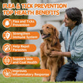 Flea and Tick Prevention for Dogs Chewables - Natural Dog Flea and Tick Treatment Chewable - Oral Flea Supplement for Do