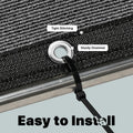 Amgo Dog Kennel Shade Cover 6' x 3' Black HDPE Mesh Tarp with Grommets
