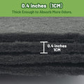 10 Pack Cat Litter Box Charcoal Filters Replacement Carbon Odor Filters 6Inch x 6.5Inch Hooded Cat Litter Boxes and Pans