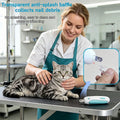 Adjustable Cat Nail Clippers with Safety Guard & Hidden File, Splash-Proof Trimmer for Kittens & Indoor Cats, Painless B