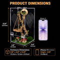 Jumping Spider Enclosure Kit, Pre-Assembled Acrylic Spider Enclosure with Magnetic Door, Clear Spider Terrarium Habitat 