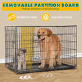 Extra Large Dog Crate 48 Inch Double Door Pet Cage Kennel