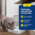 PetSafe Analog 2 Meal Programmable Pet Feeder, Automatic Dog and Cat Feeder - Dry or Semi-Moist Pet Food Dispenser, Slow Feed Portion Control (3 Cup/16 Ounce Total Capacity), Tamper-Resistant Design