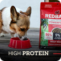 Redbarn Powerfood Air Dried Dog Food 2 lbs High Protein Beef and Lamb with Prebiotics Postbiotics for Digestive Health Natural Wholesome Pet Food Complete Meal Made in USA
