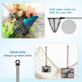 2 Pieces Fish Tank Net Aquarium Mesh Fishes Net Long Handle
