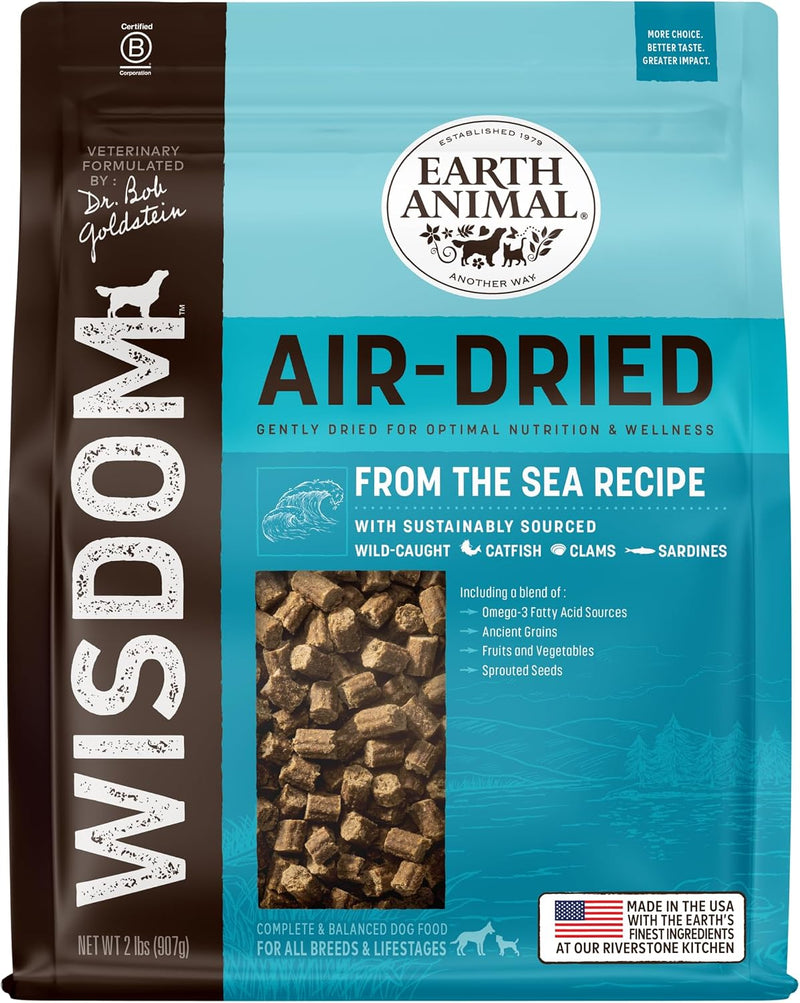 Earth Animal Wisdom Air Dried Dog Food - from the Sea Recipe - 2 Lbs Bag