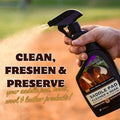 5 Star Equine Horse Saddle Pad Cleaner & Soak - Works on Horse Blankets, Wool and as a Leather Cleaner - Cleans, Freshen