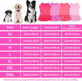 4PCS Dog Dresses Pink XXL Solid Color Sleeveless Skirt Dog Sundress