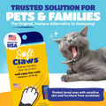 Soft Claws Cat Nail Caps for Medium Cats – (Red, Blue & Gold, 40 Caps) – Made in USA – Veterinarian-Developed | Scratch Protection, Easy to Apply, Long-Lasting Soft Nail Covers for Cats