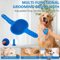 nooepc 6PCS Dog Washing Gloves Pet Grooming Gloves Dog Bath Supplies Dog Bath Brush Silicone Gloves for Dogs and Cats Bathing Dog Comb Dog Toothbrush
