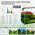48-57in Freshwater Aquarium Light, RGB+W Fish Tank Light