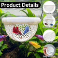 Floating Betta Shrimp Cave, Multi-Functional Aquarium Hammock for Hiding Feeding, Floating Betta Fish Skins with Feeding