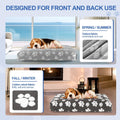 BALAPET Dog Bed Covers,Waterproof Dog Bed Cover Pet Bed Cover with Lovely Dog Paw Print and Double-Sided Usable Design,Replacement Machine Washable, Cover Only(Dark Gray,40 * 30 * 4in)