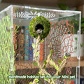 Magnetic Jumping Spider Accessories-Moss Hideout with Rope & Bridge