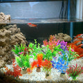 COMSUN 10 Pack Artificial Aquarium Plants, Small Size 4 to 4.5 inch Approximate Height Fish Tank Decorations Home Décor 