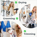 Dog Grooming Kit Adjustable Arm With Clamp: Height 26"-40", Small Dog Sling For Nail Trimming Hammock, no-sit Haunch Holder Leash Loops, Glove, Tool Hanging, Full Home Pet Grooming Supplies Kit, Cats
