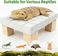 Bearded Dragon Tank Accessories Shedding Rock Reptile Basking Platform