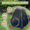 Outdoor Cat Enclosures, Cat Tunnels Catio Tents Cubes for Indoor Cats with Play Ball, Collapsible Outside Playpen Tunnel for Kitty, Rabbit, Puppy and Small Animals
