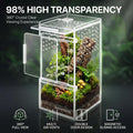 【Pre-Assembled】 Jumping Spider Enclosure(3"×3"×6") Front Above Opening Praying Mantis Habitat, Jumping Spider Habitat, A